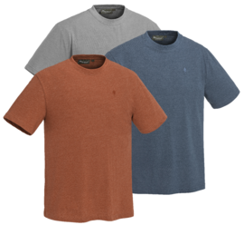 T-Shirt Pinewood 3-Pack Outdoor Terracotta/Grijs/Blauw