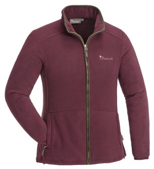 Nydala Fleece Jas Dames Burgundy