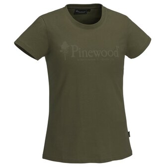 T-Shirt Pinewood Outdoor Life Dames Olive