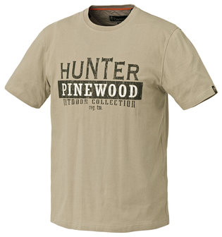 T-Shirt Pinewood Hunter Zandkleur