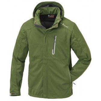 Jas Pinewood Cumbria Stretch Shell Appelgroen