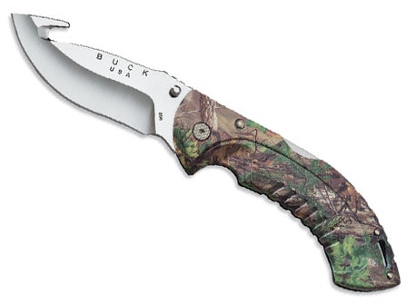 Buck Folding Omni Hunter camo 12PT Guth CM 