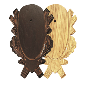 Carved shield for trophy ree
