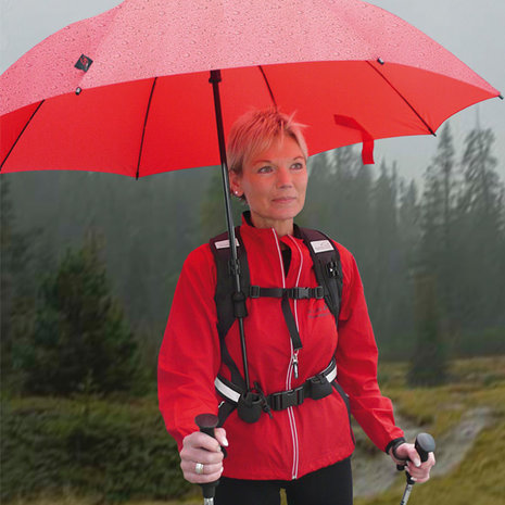 Carrier-belt system handsfree umbrella