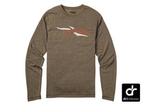 Sitka Logo Tee LS Mud Sitka Logo Tee LS Mud